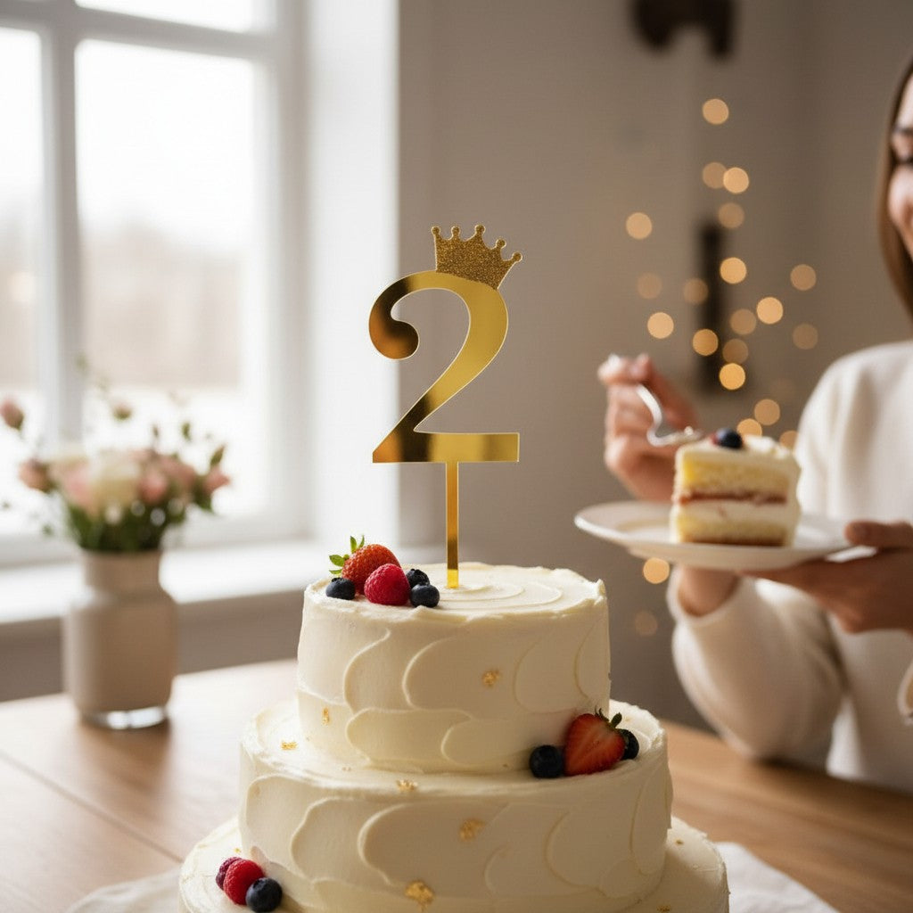 Número Decorativo #2 para Pastel