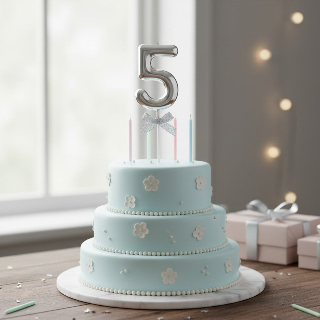 Número Decorativo #5 para Pastel