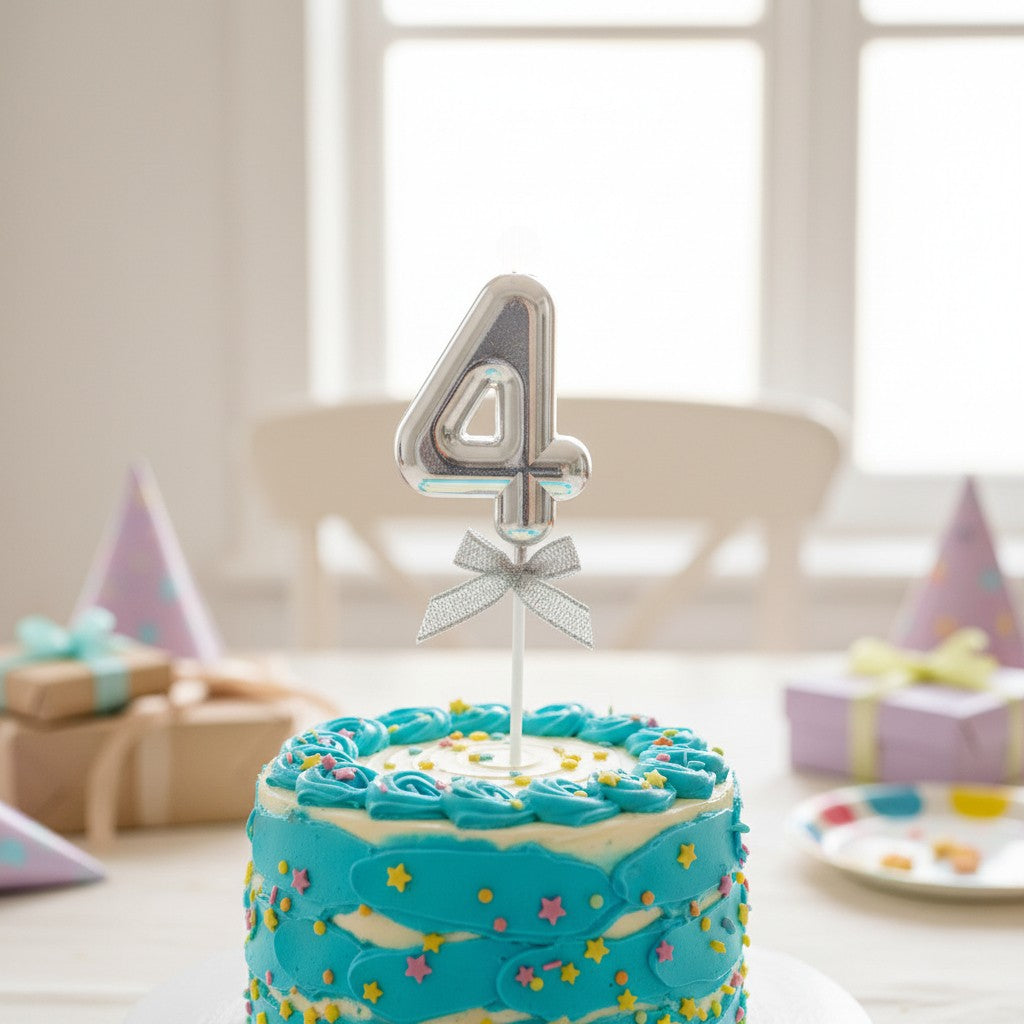Número Decorativo #4 para Pastel
