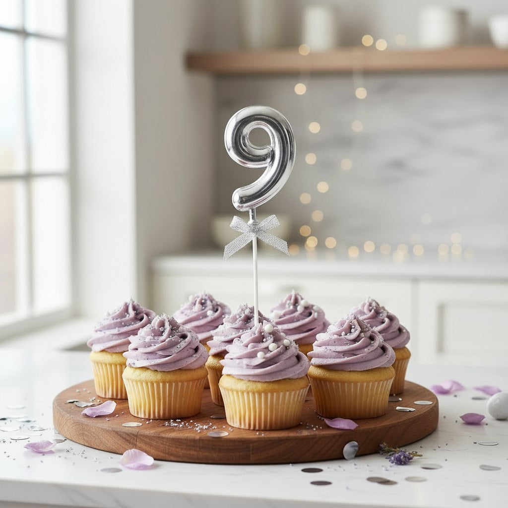 Número Decorativo #9 para Pastel