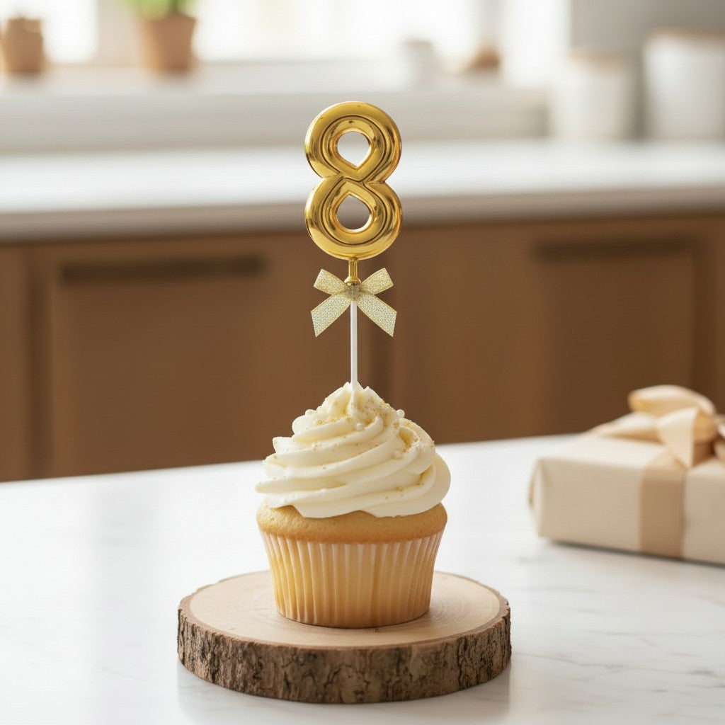 Número Decorativo #8 para Pastel