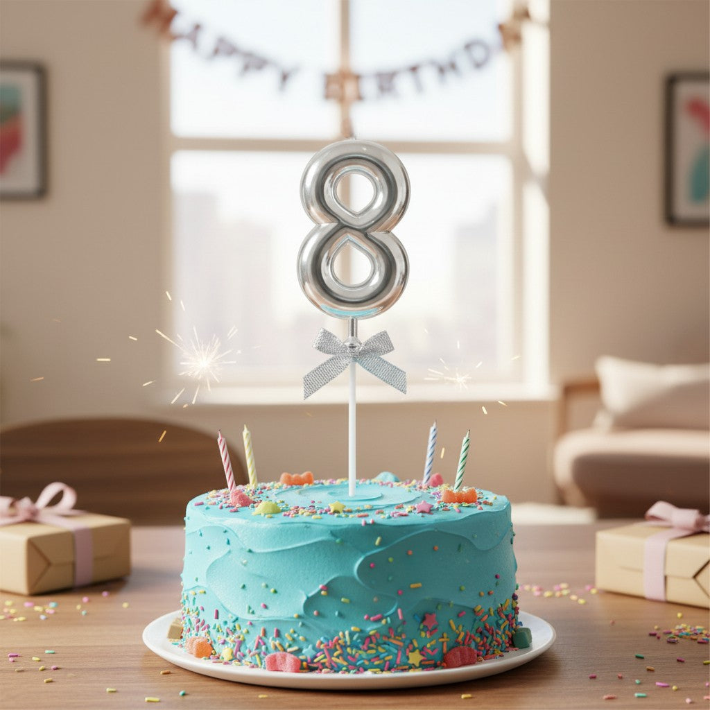 Número Decorativo #8 para Pastel
