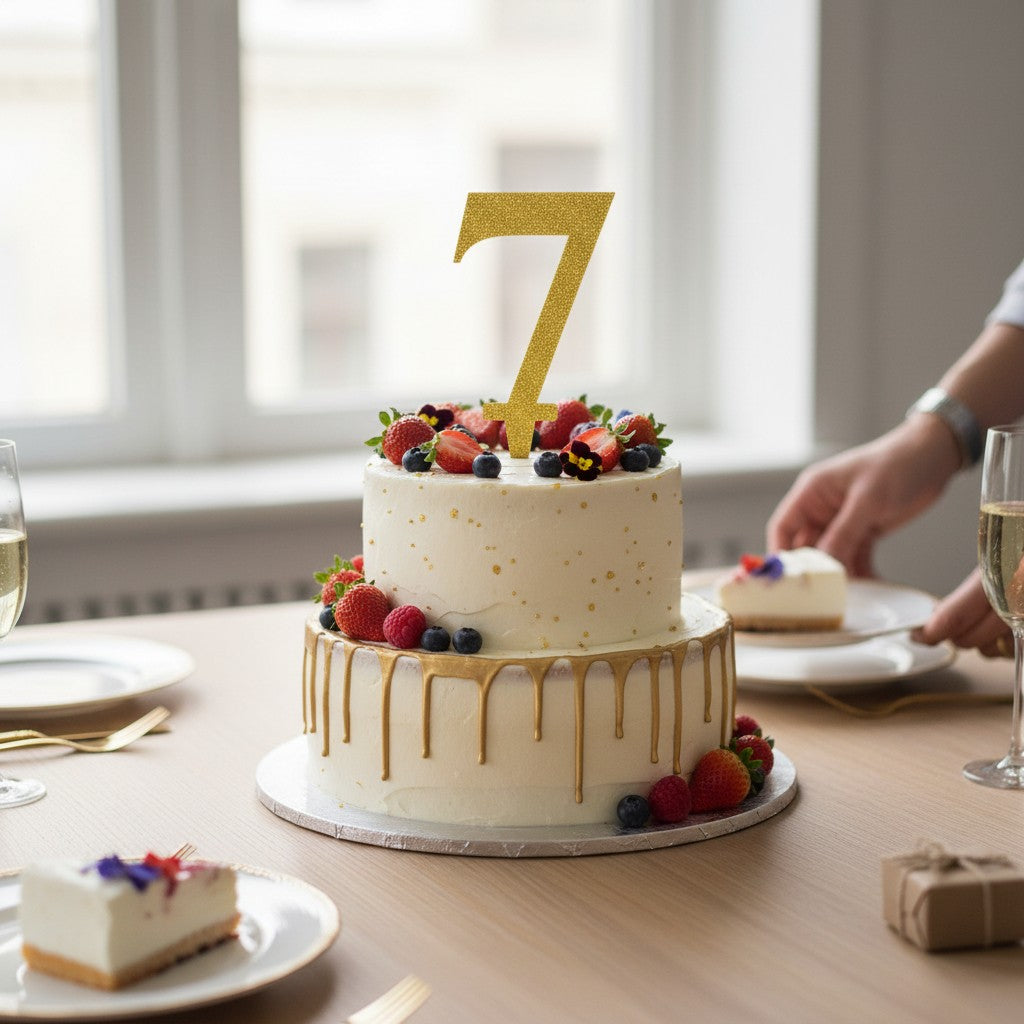 Número Decorativo #7 para Pastel