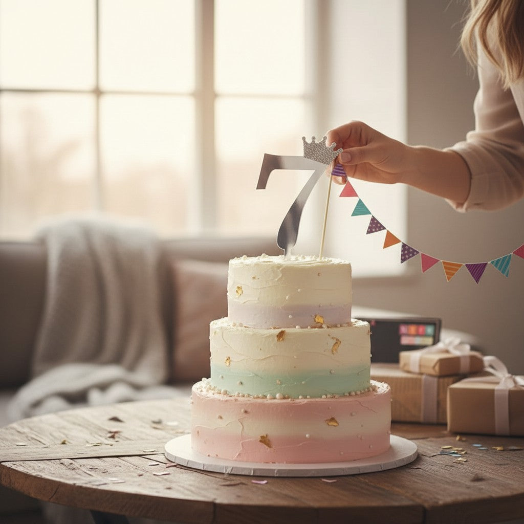 Número Decorativo #7 para Pastel