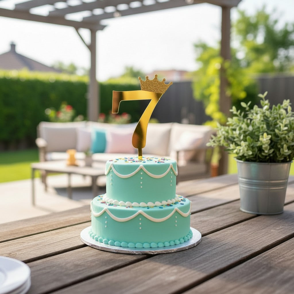 Número Decorativo #7 para Pastel