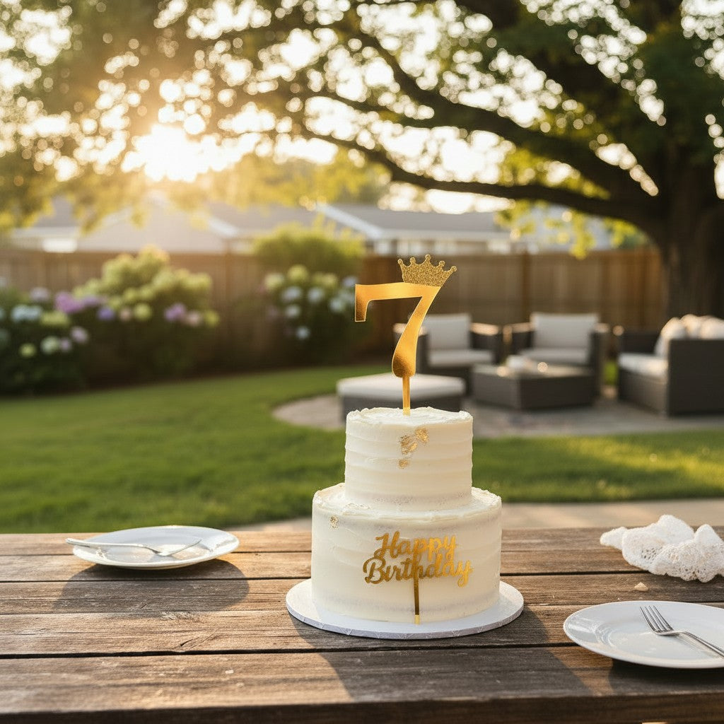 Número Decorativo #7 para Pastel