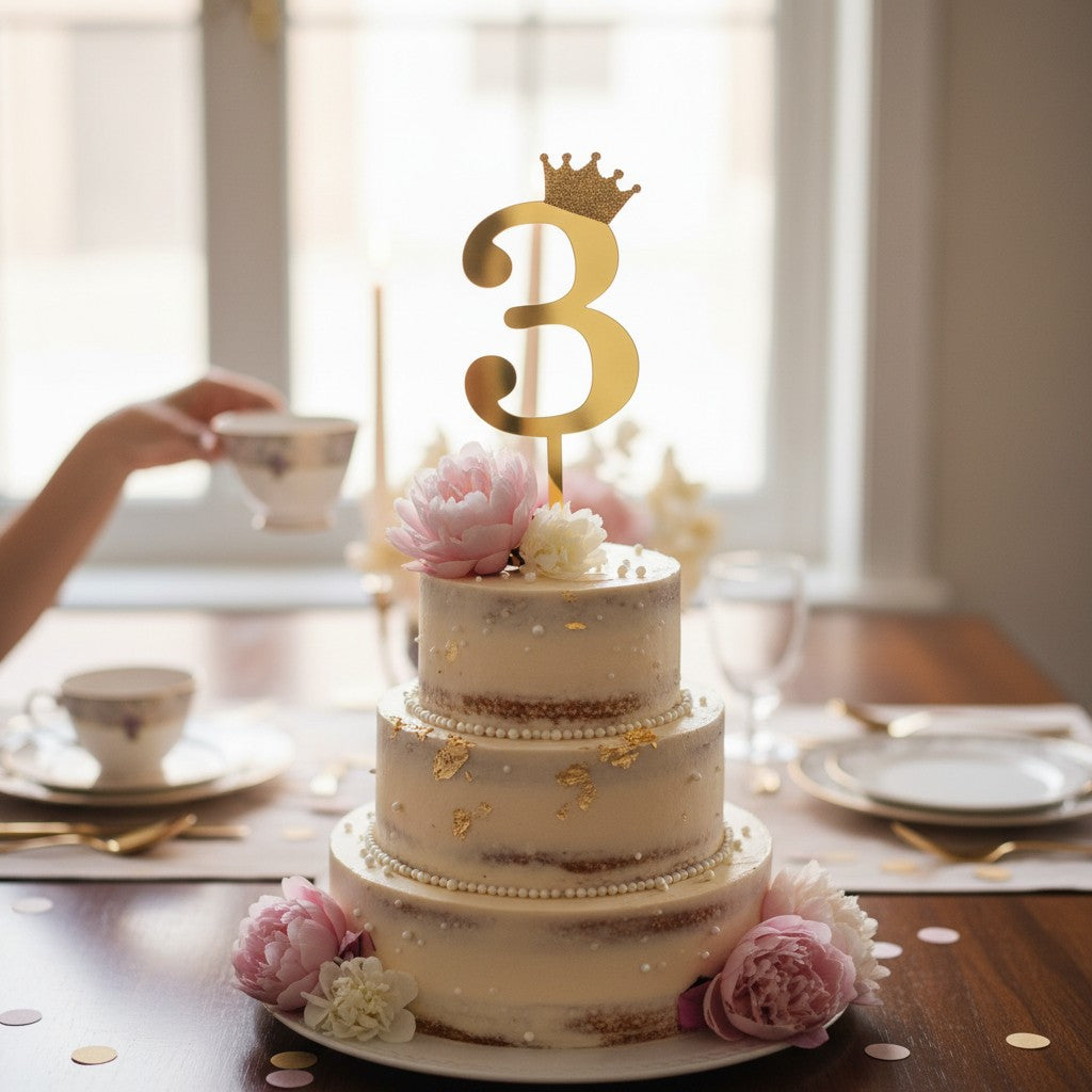 Número Decorativo #3 para Pastel