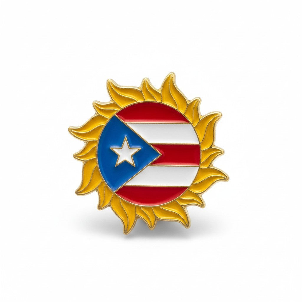 Imán decorativo sol de PR