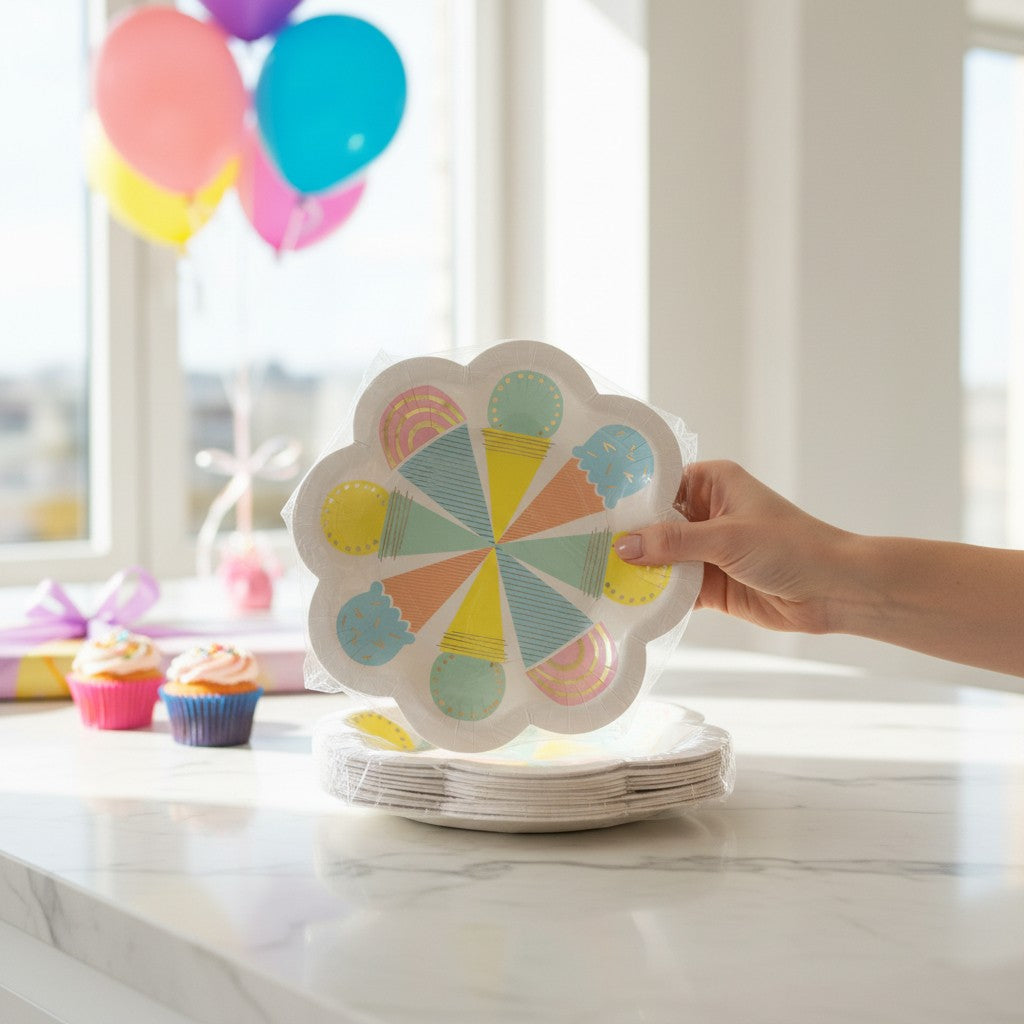 Platos Desechables de Helados