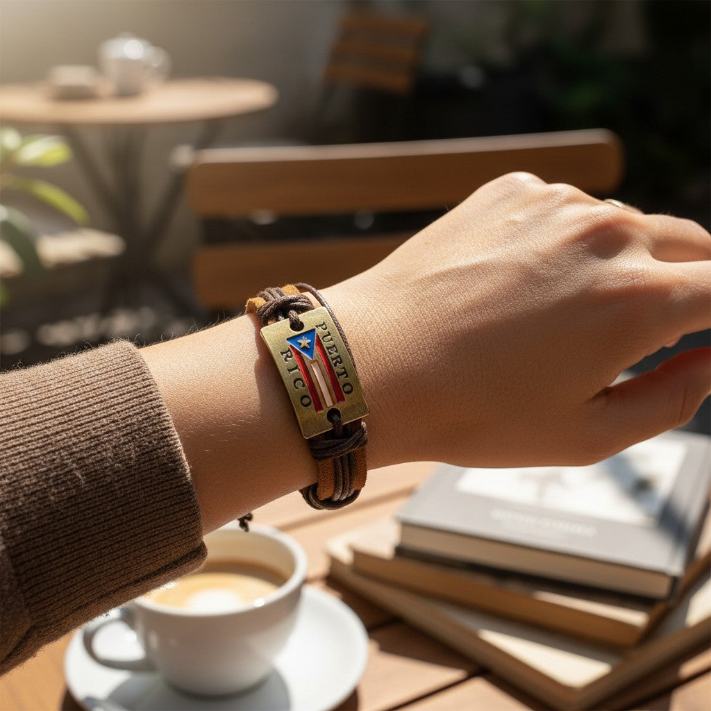 Pulsera de Puerto Rico / Marrón