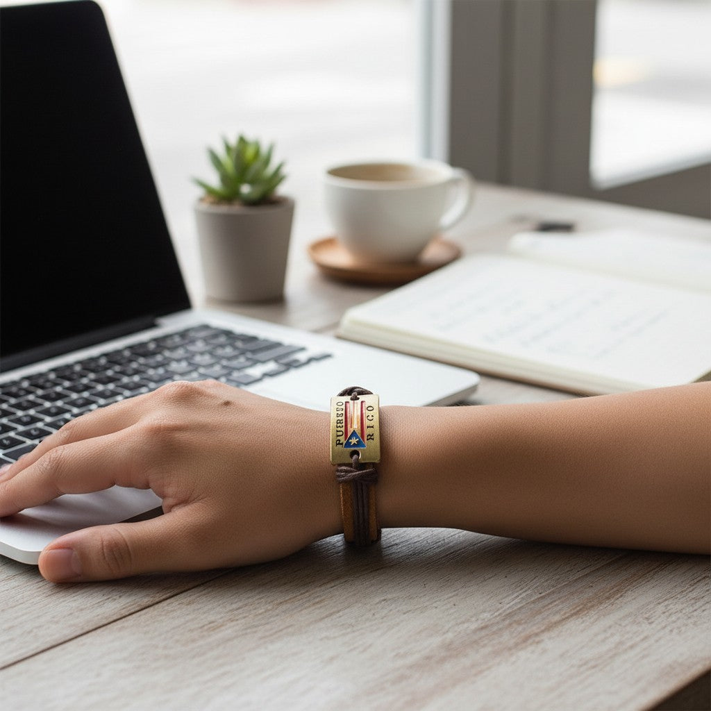 Pulsera de Puerto Rico / Marrón
