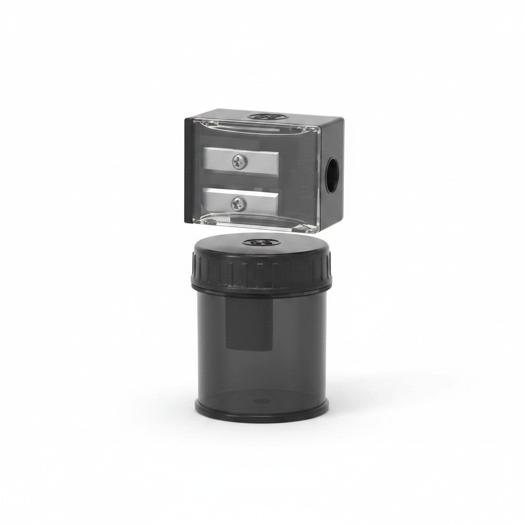 Dual Hide Square Receptable Sharpener + Round Receptacle Sharpener
