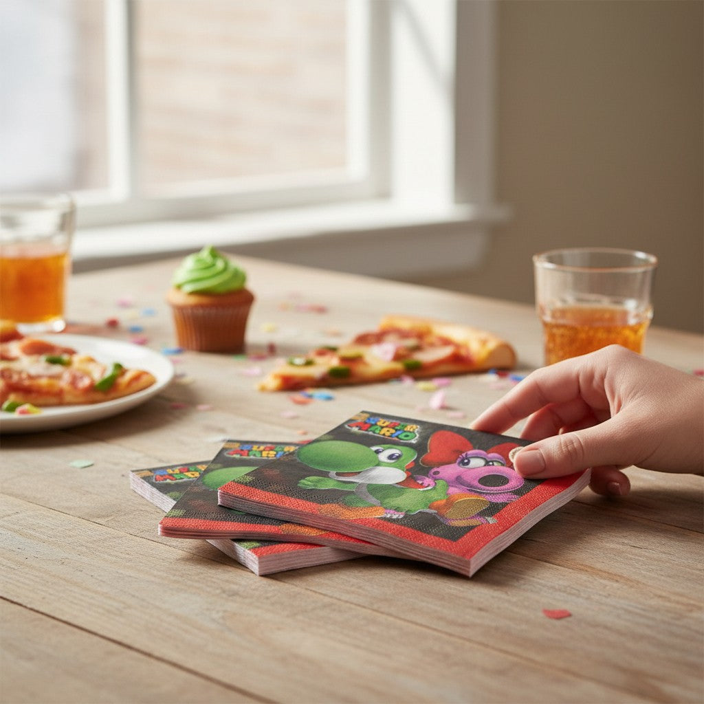 Servilletas de Súper Mario