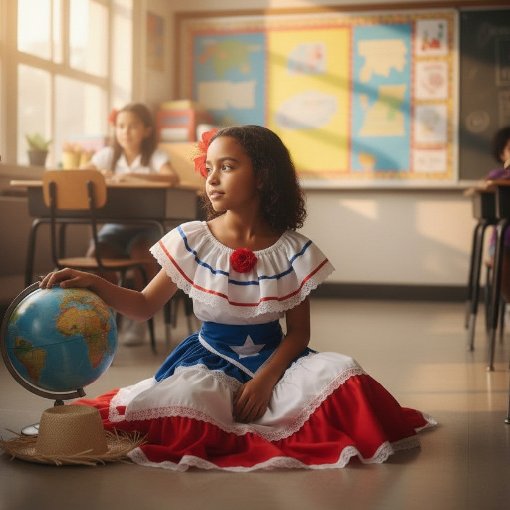 Set de Jibarita / Bandera de PR Niña