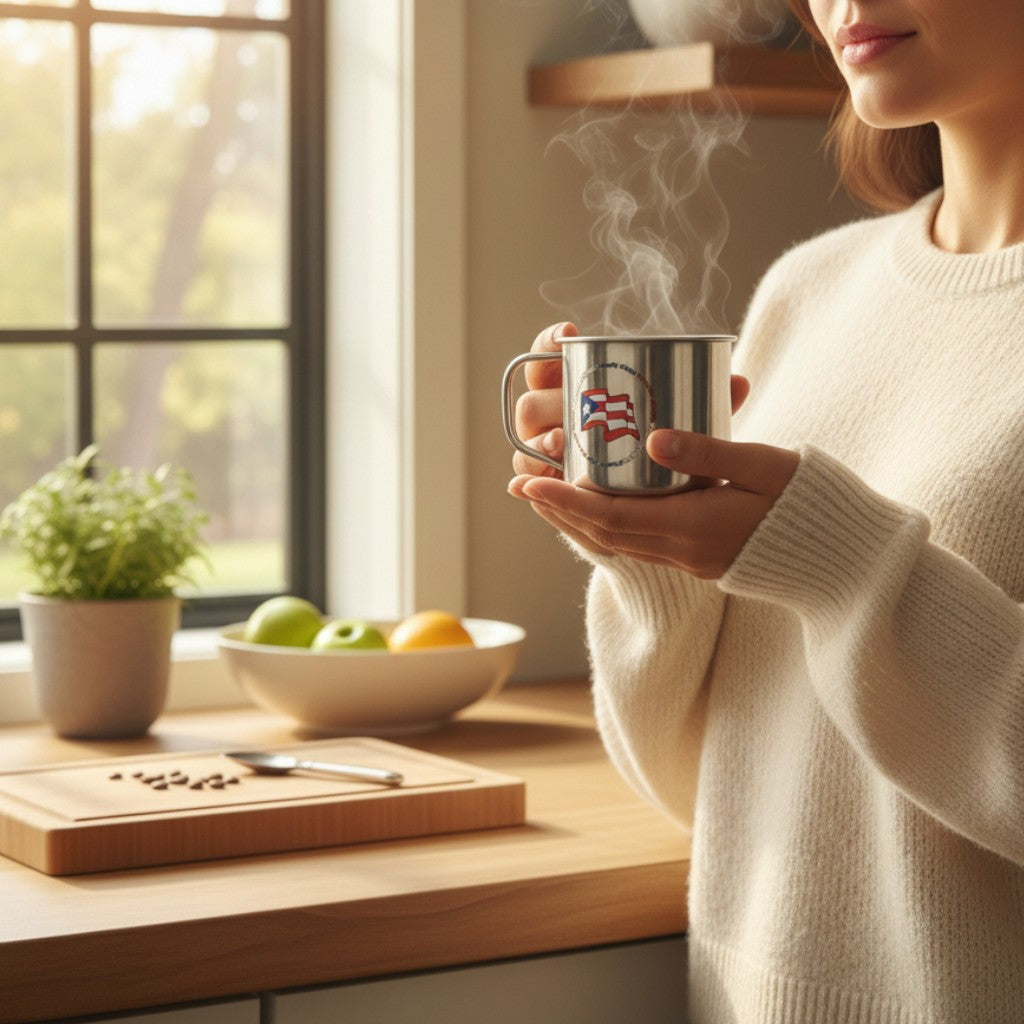Taza con Bandera de Puerto Rico