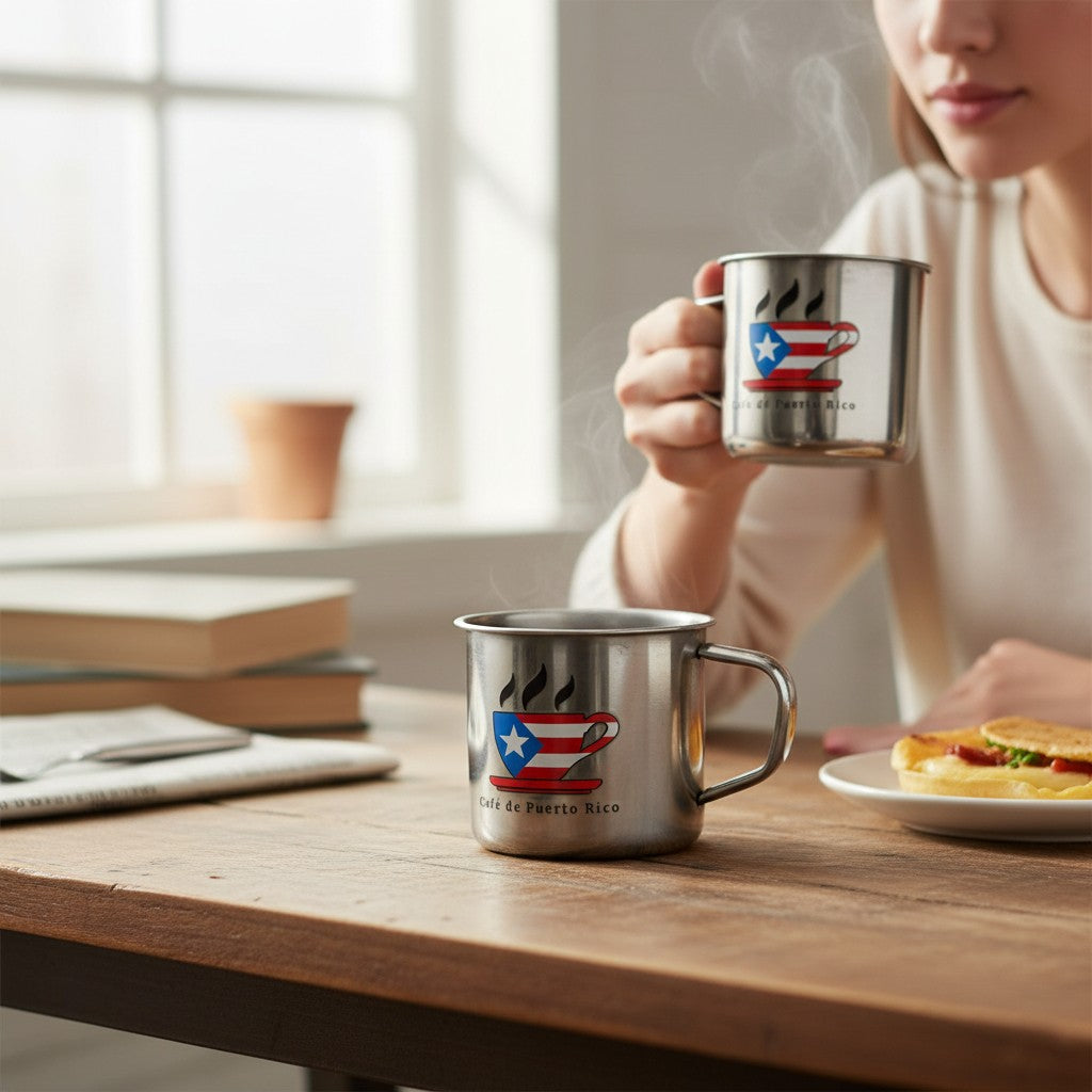 Taza con Bandera de Puerto Rico