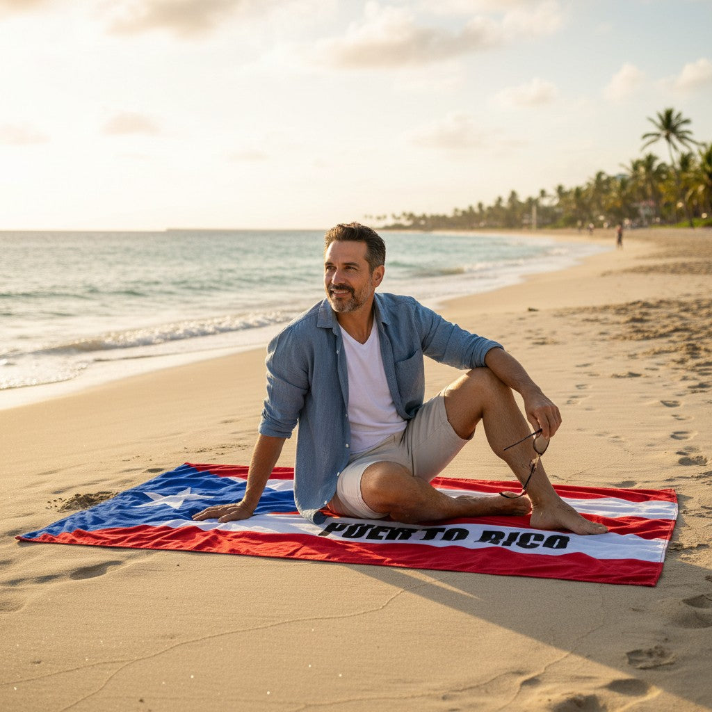 Toalla con la Bandera de Puerto Rico