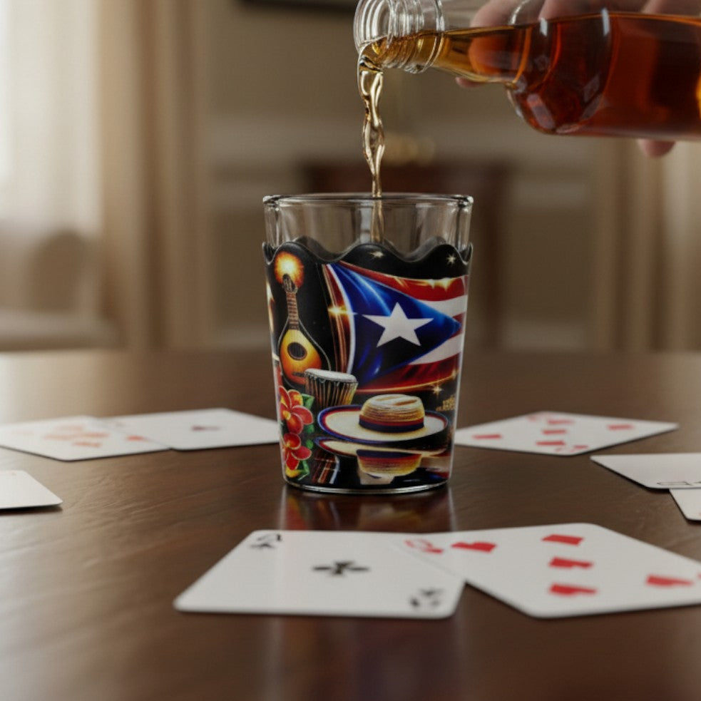 Vaso de Shot Puerto Rico / Negro
