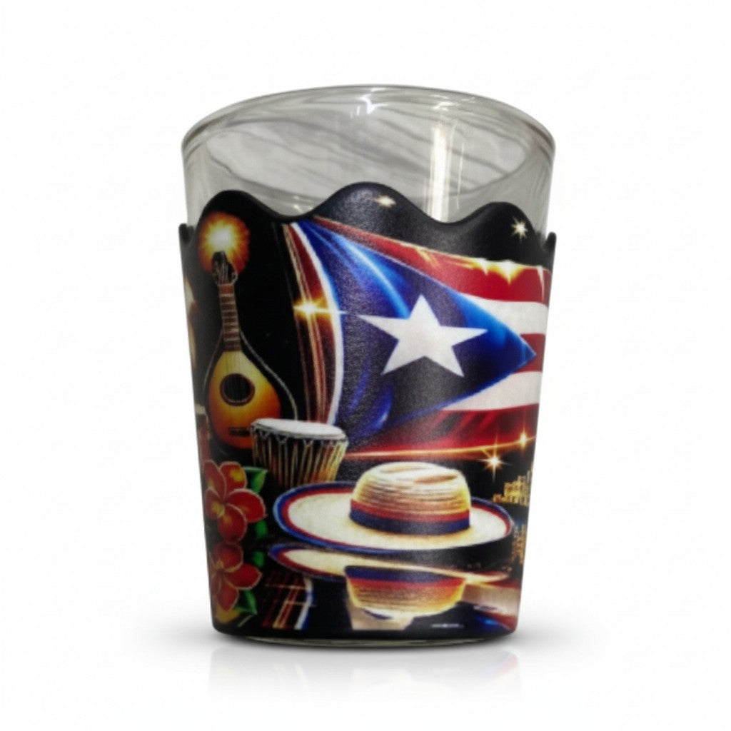 Vaso de Shot Puerto Rico / Negro