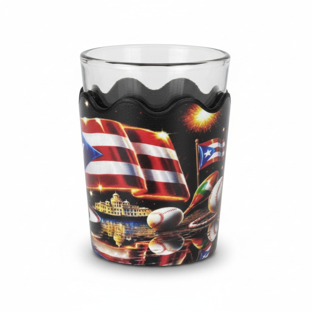 Vaso de Shot Puerto Rico / Negro